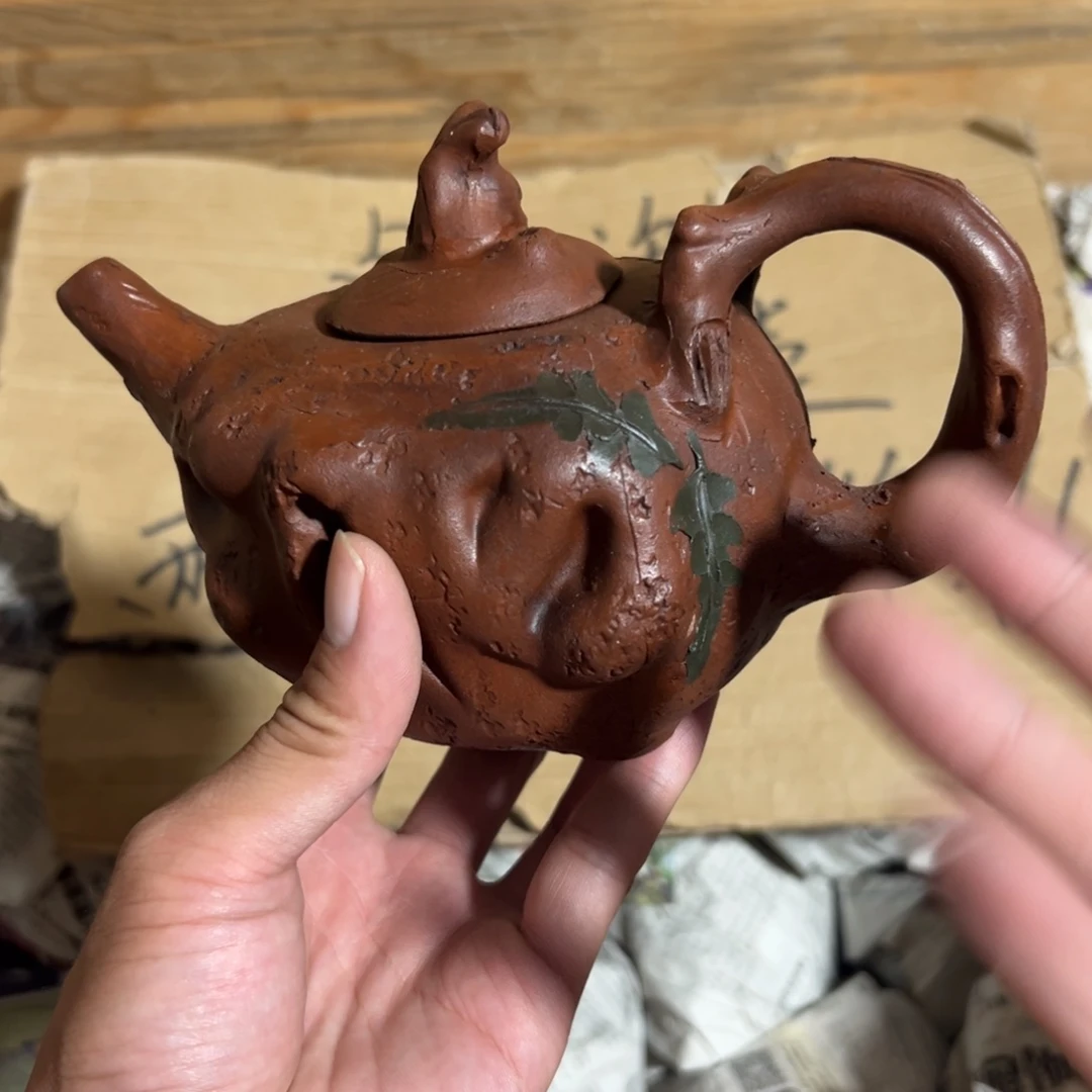 茶壶紫砂老厂紫砂壶一件！