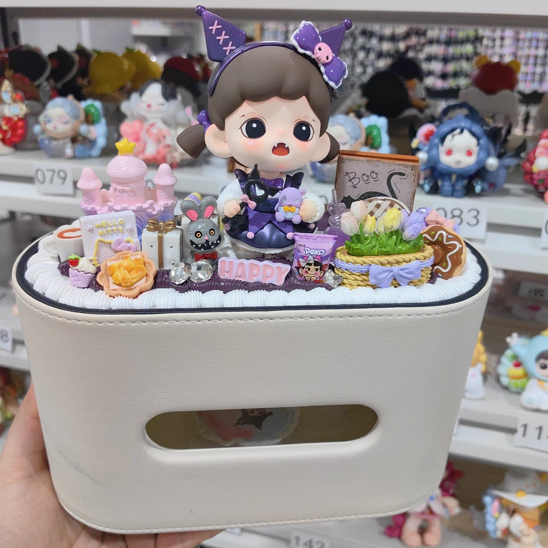 奶油胶纸巾盒diy