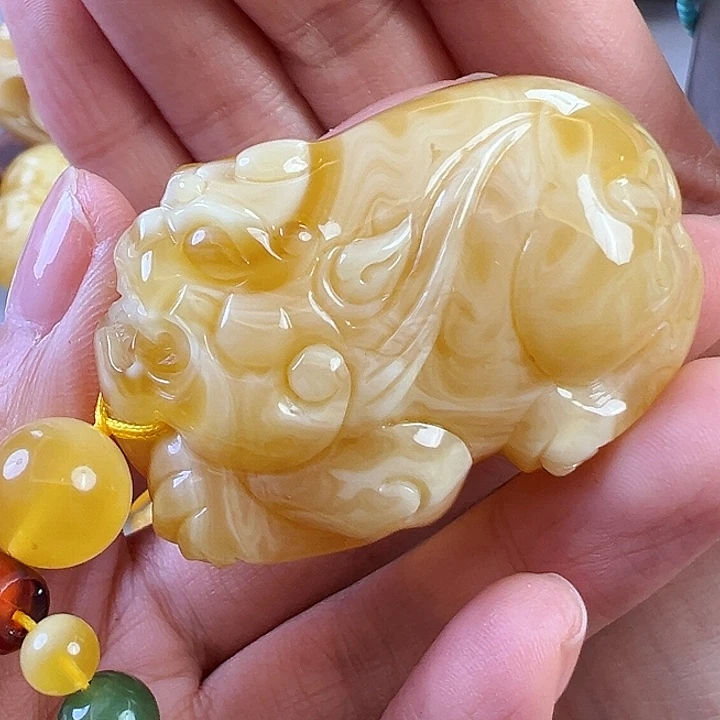 蜜蜡颈饰未镶嵌蜜蜡