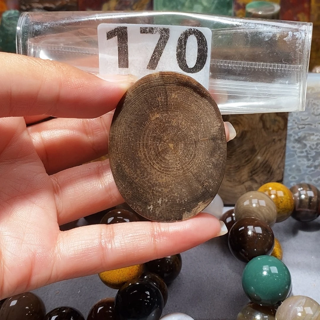 未镶嵌天然北票硅化玉吊坠硅化玉