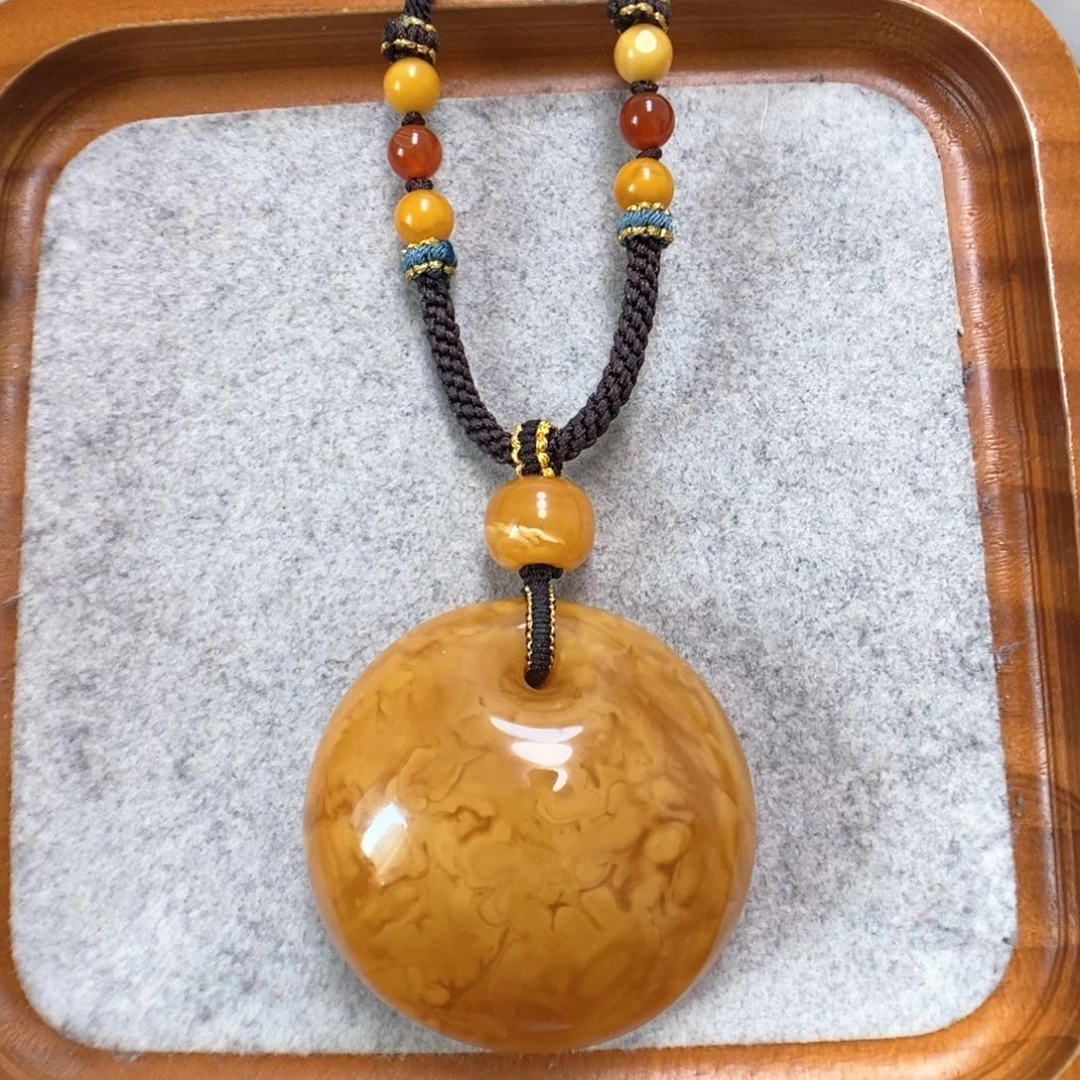 蜜蜡项链未镶嵌蜜蜡吊坠