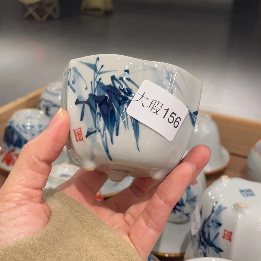 有瑕釉下彩纯手绘