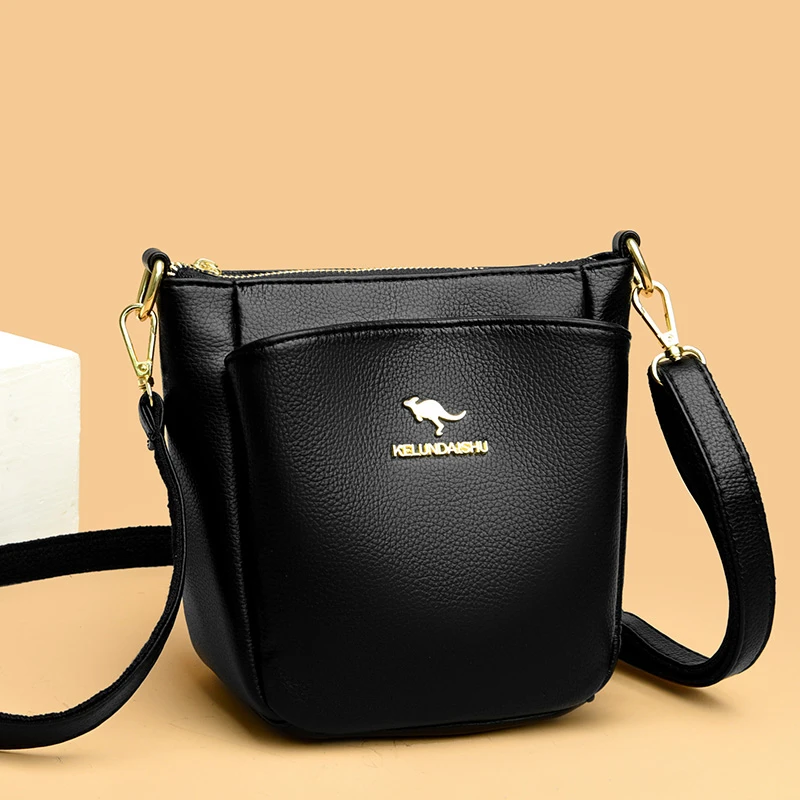 2025新款水桶包个性百搭简约时尚小众大气女包单肩斜挎通勤休闲包