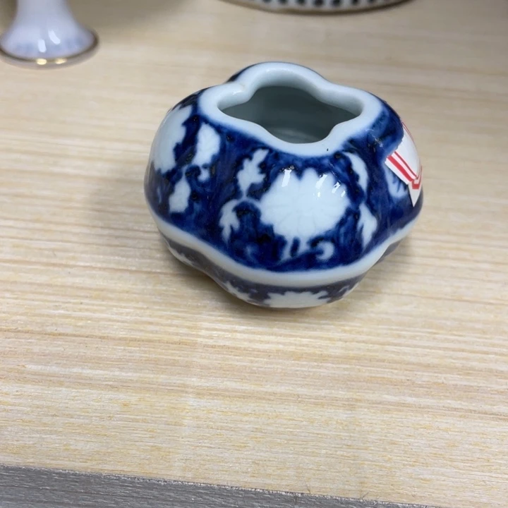 陶瓷钟*青花鸟食罐1