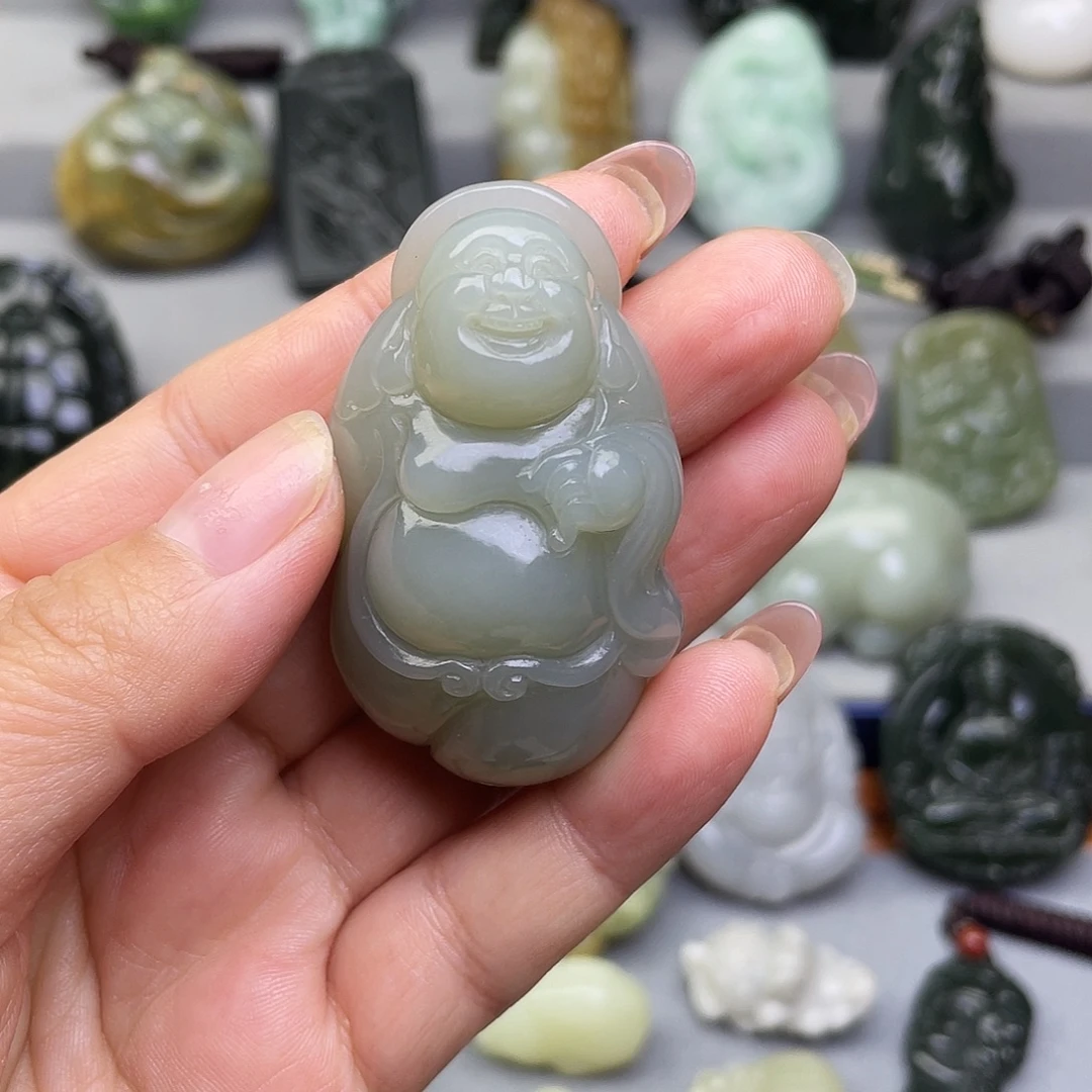 夏***夜和田玉未镶嵌挂件