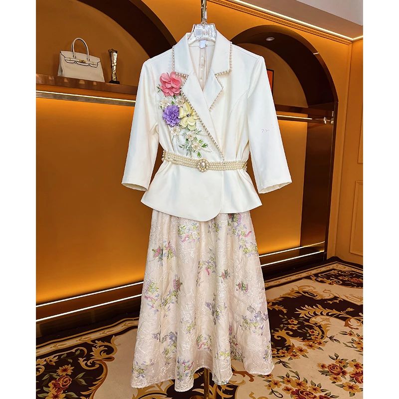 芙娜妮轻奢2025新款小众设计衬衫气质显瘦女装时尚两件套F2510940