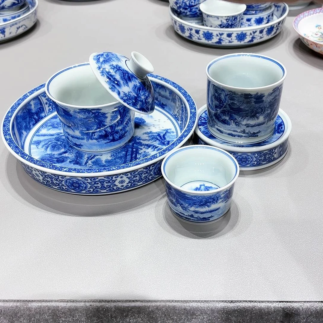 盖碗景德镇高温茶具
