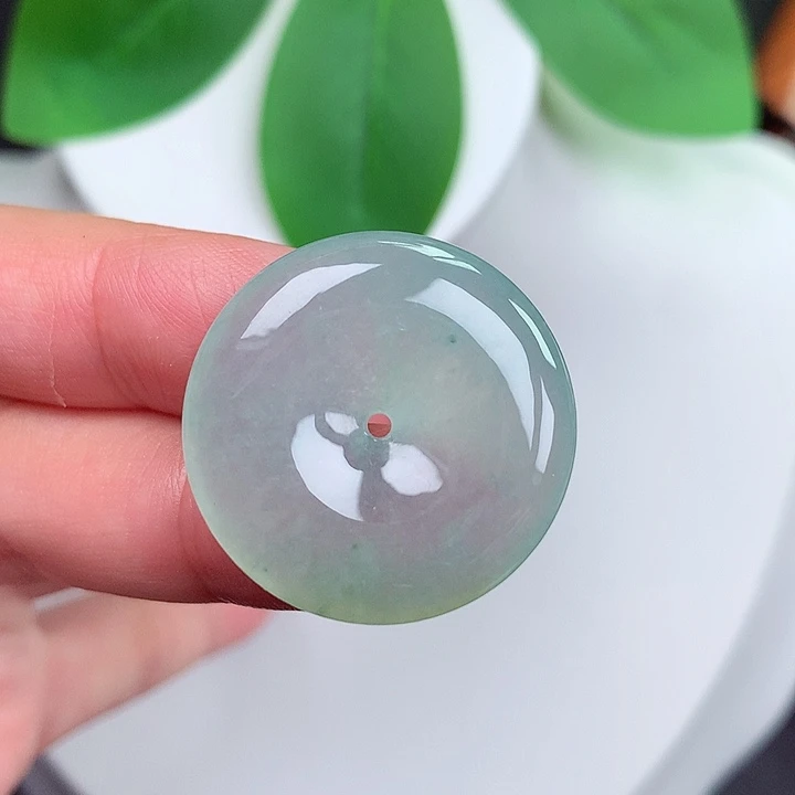 颈饰未镶嵌翡翠平安扣 25.4x5.5mm