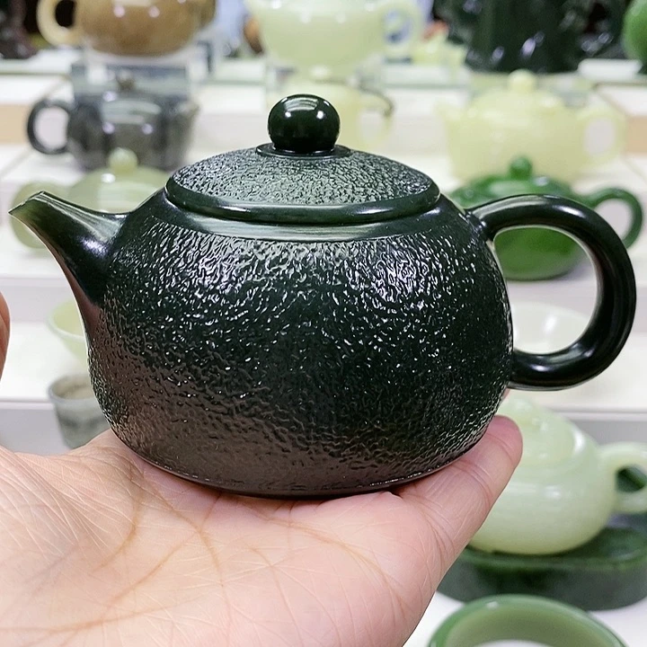 未镶嵌和田玉挂件茶壶200m l