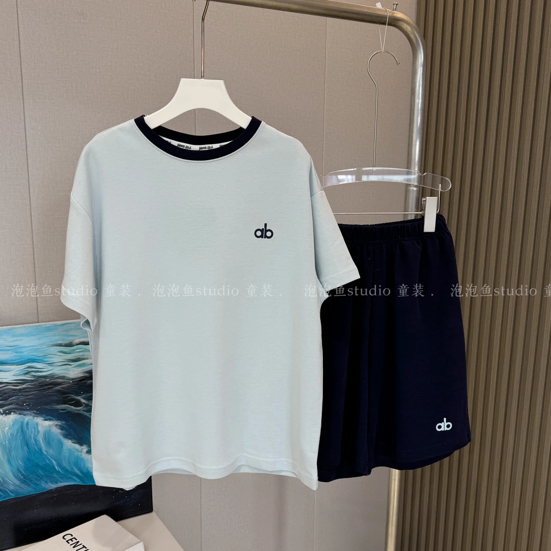 2025洋气新款两件套时尚男童运动套装夏装百搭中大童夏季宽松潮流