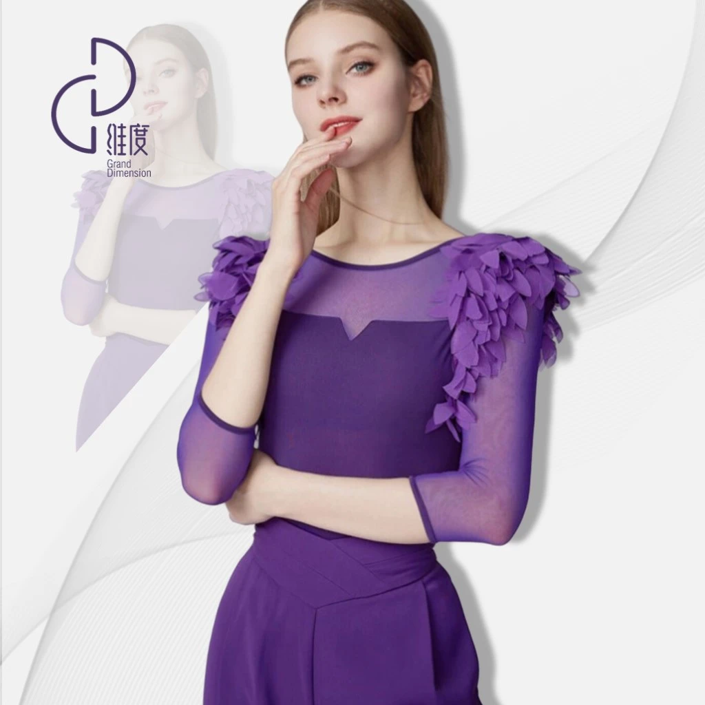 【维度舞服】Y196PRO 女士上衣摩登舞衣拉丁舞练习服赛服
