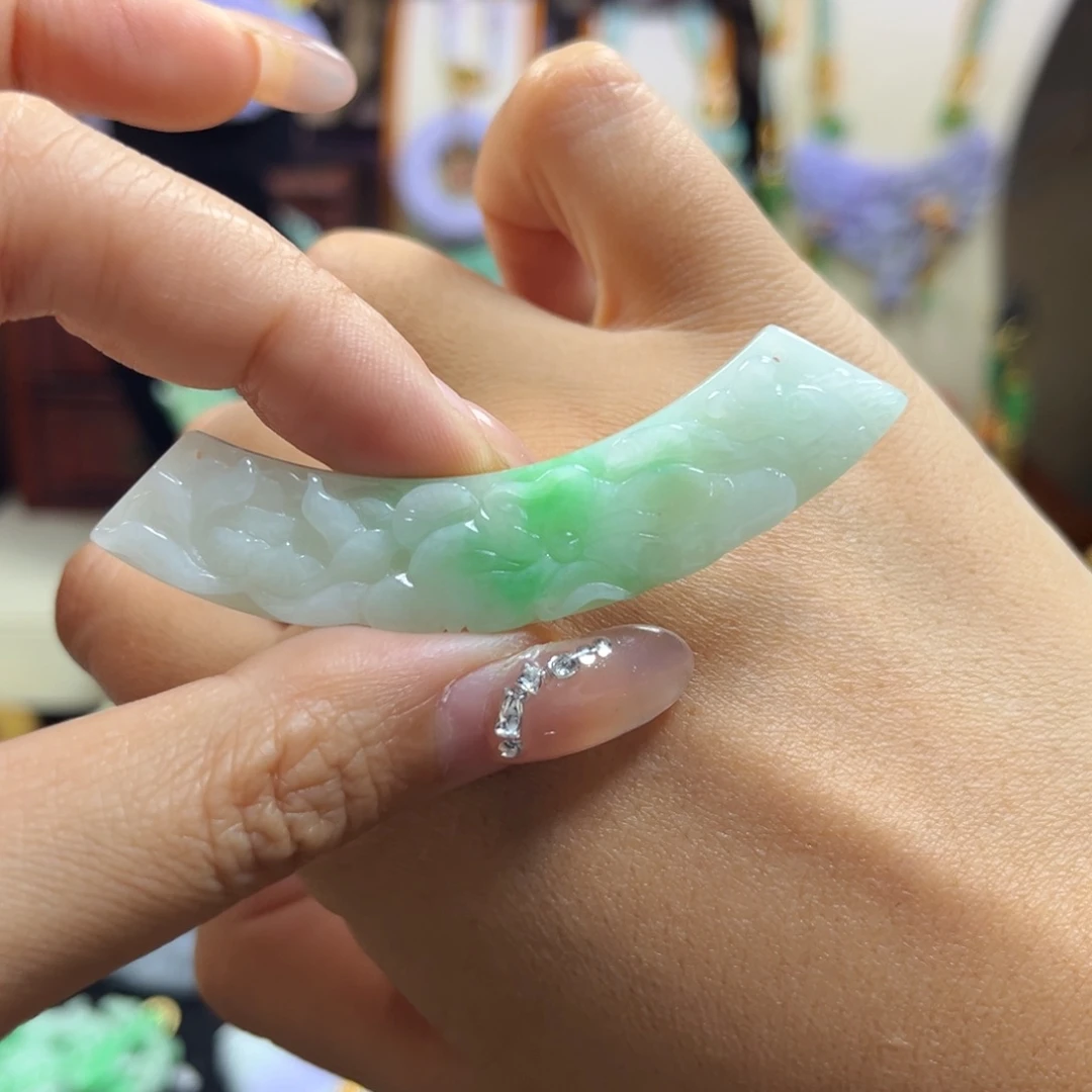 A***2翡翠未镶嵌吊坠(赠链)冰