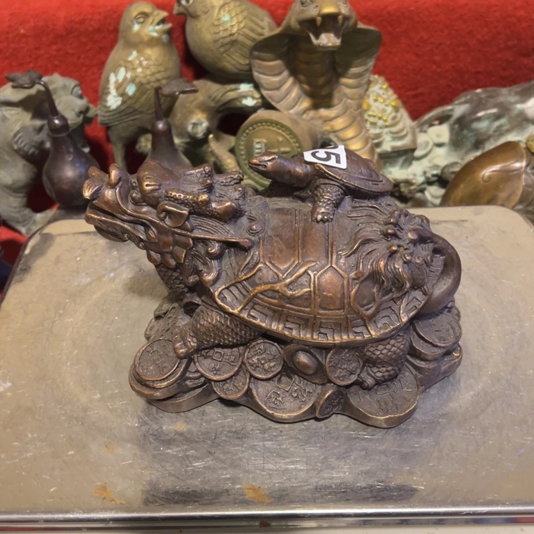 黄铜摆件，文房摆件