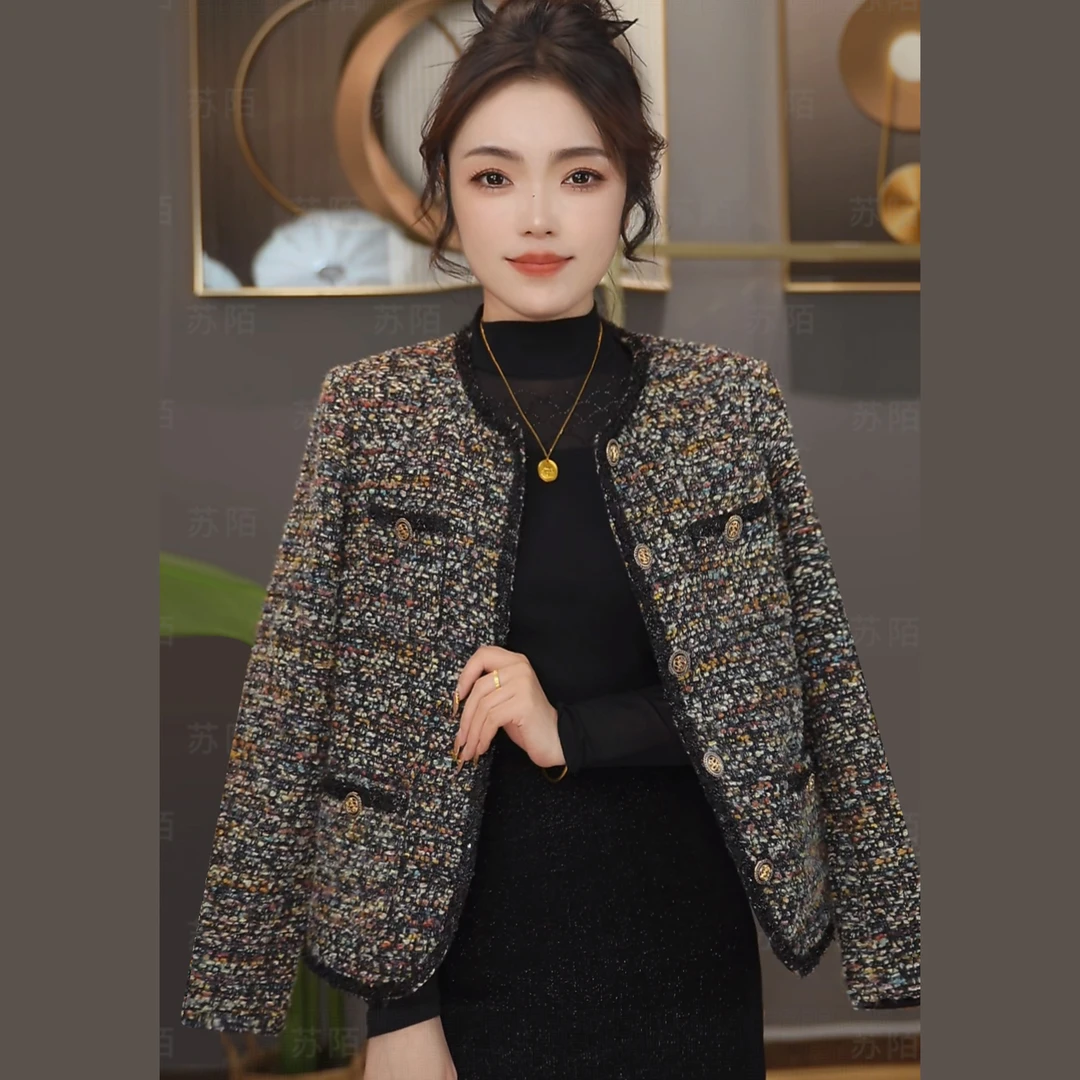 苏陌法式澳绒小香风外套高级感时尚显瘦潮牌2025新款爆款上衣