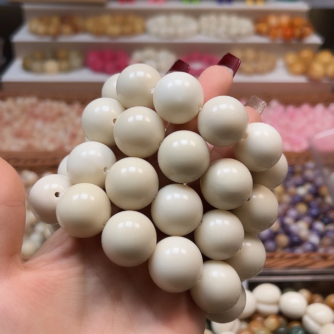 手串菩提根/象牙果瑕疵牙果圆5条有裂