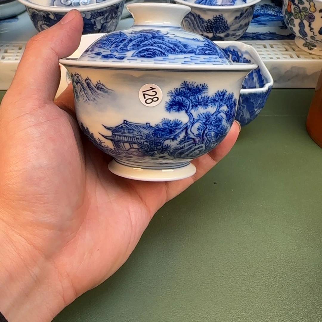 彦祖纯手工手绘茶具128