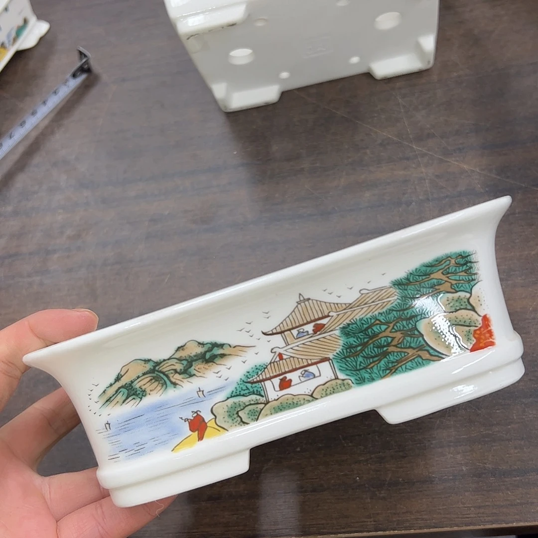 紫砂花盆104号瑕疵18/14/5.5cm