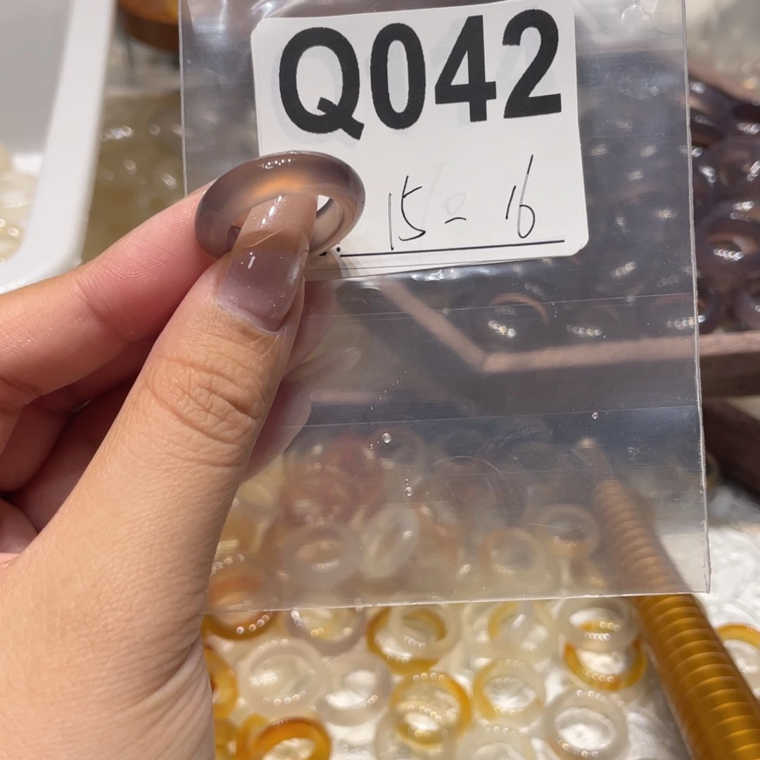 玛瑙/玉髓未镶嵌戒指042