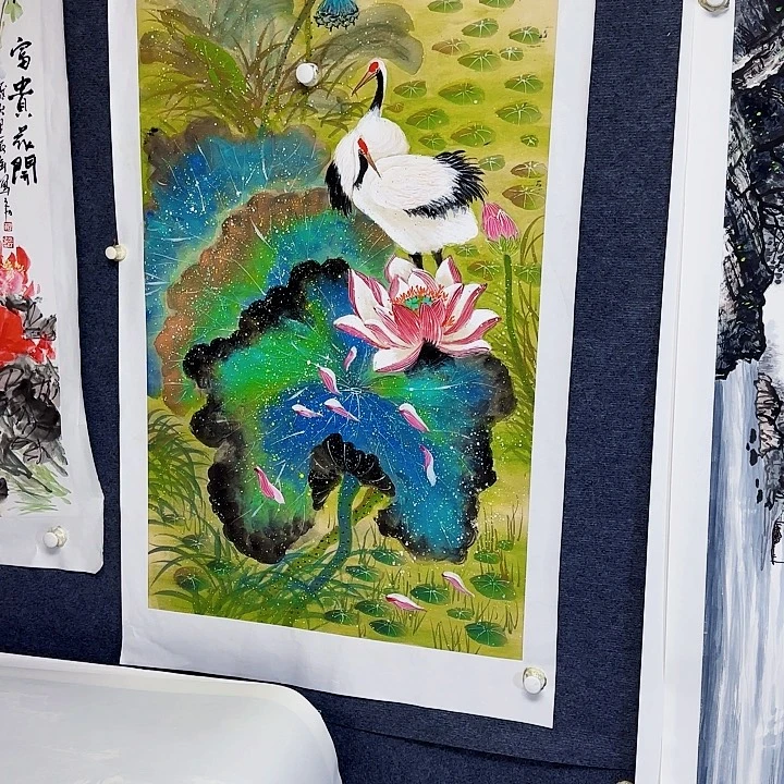 国画国画花鸟画作品