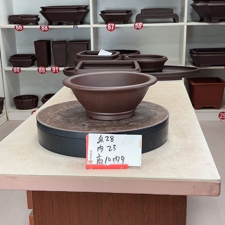 紫砂花盆小圆斗盆