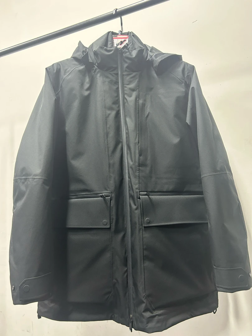 J35男士连帽三合一中长款羽绒服