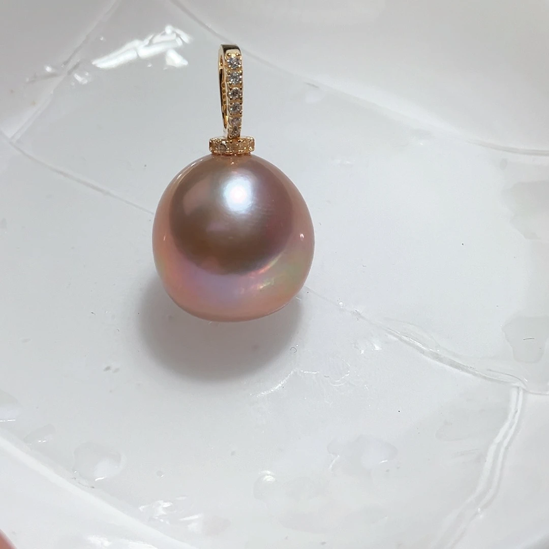 淡水珍珠颈饰银S925镶嵌6