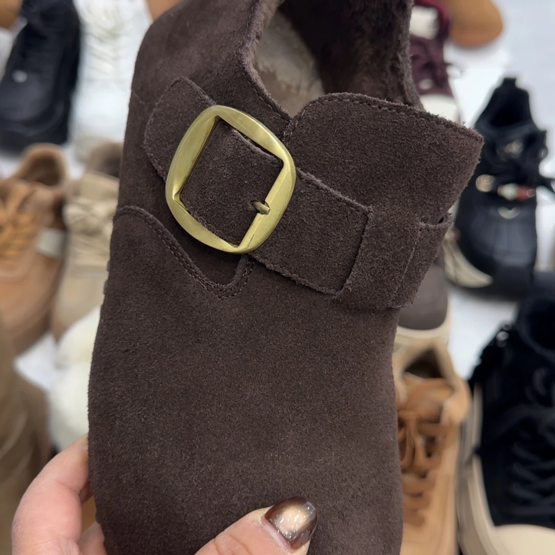 牛皮（革）玛莎玛索博肯鞋三九码咖啡色5267