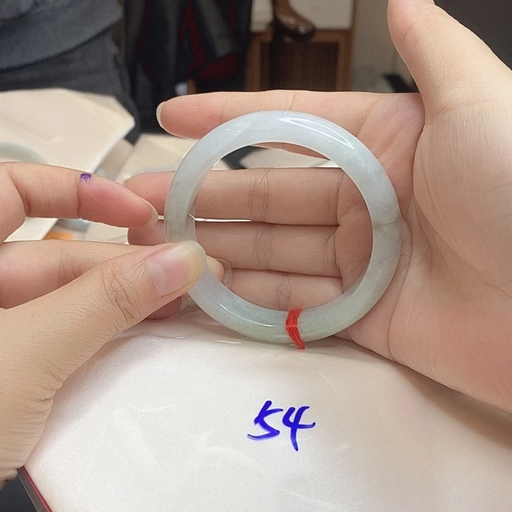 翡翠未镶嵌手镯天然缅甸翡翠A货手镯52圈以下