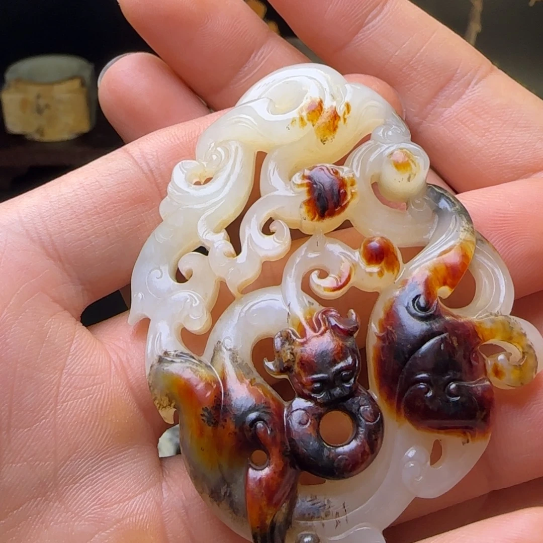 孙***森和田玉（糖玉）未镶嵌挂件