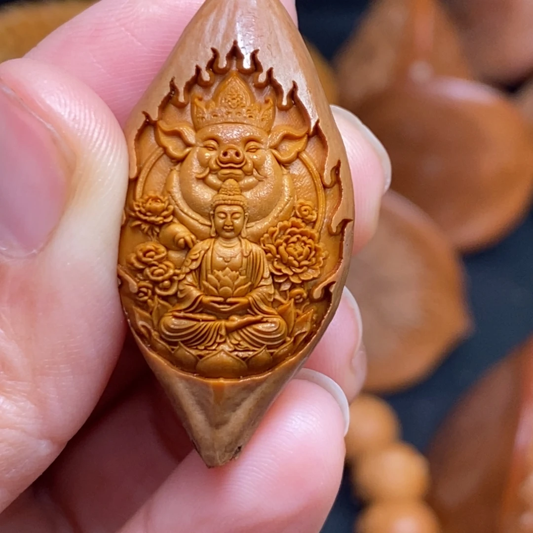 菩提籽类橄榄猴头核桃雕刻手串手链