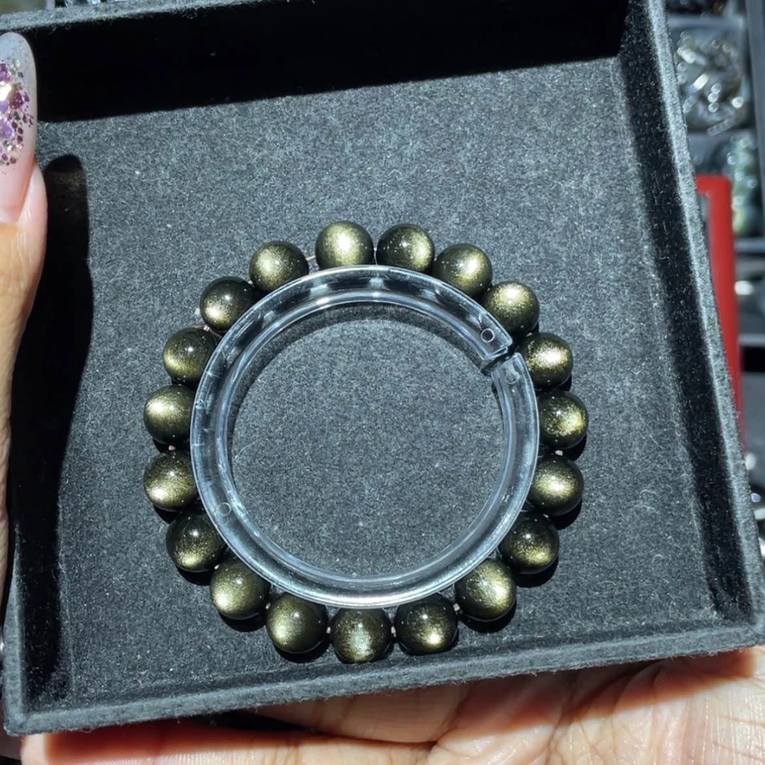 【闪购商品】未镶嵌黑曜岩手串平**乐