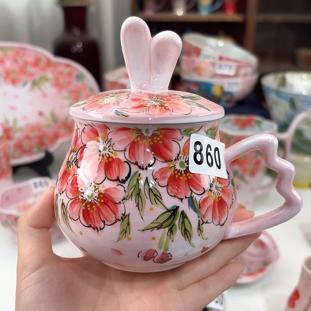 景德镇手绘高温釉下彩陶瓷茶具