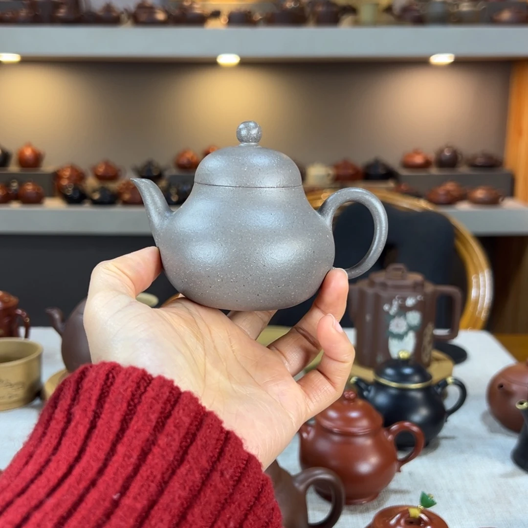 紫砂茶壶磊****4梨式 青灰泥 150cc