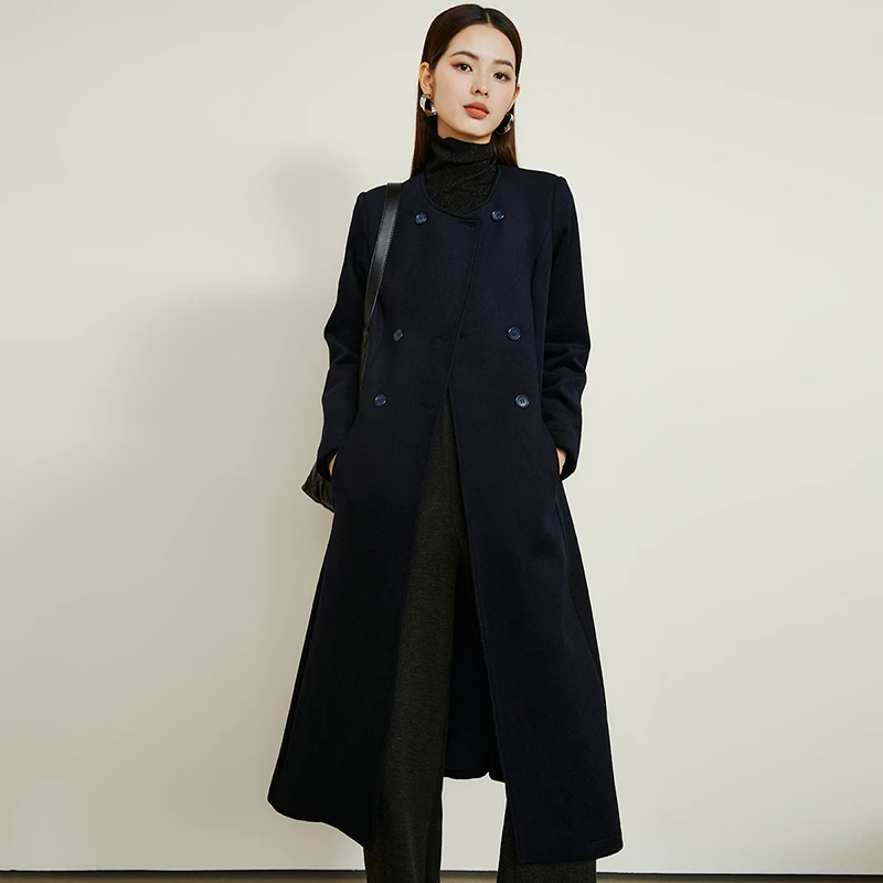 【专享】外套绵长款大衣女24073102