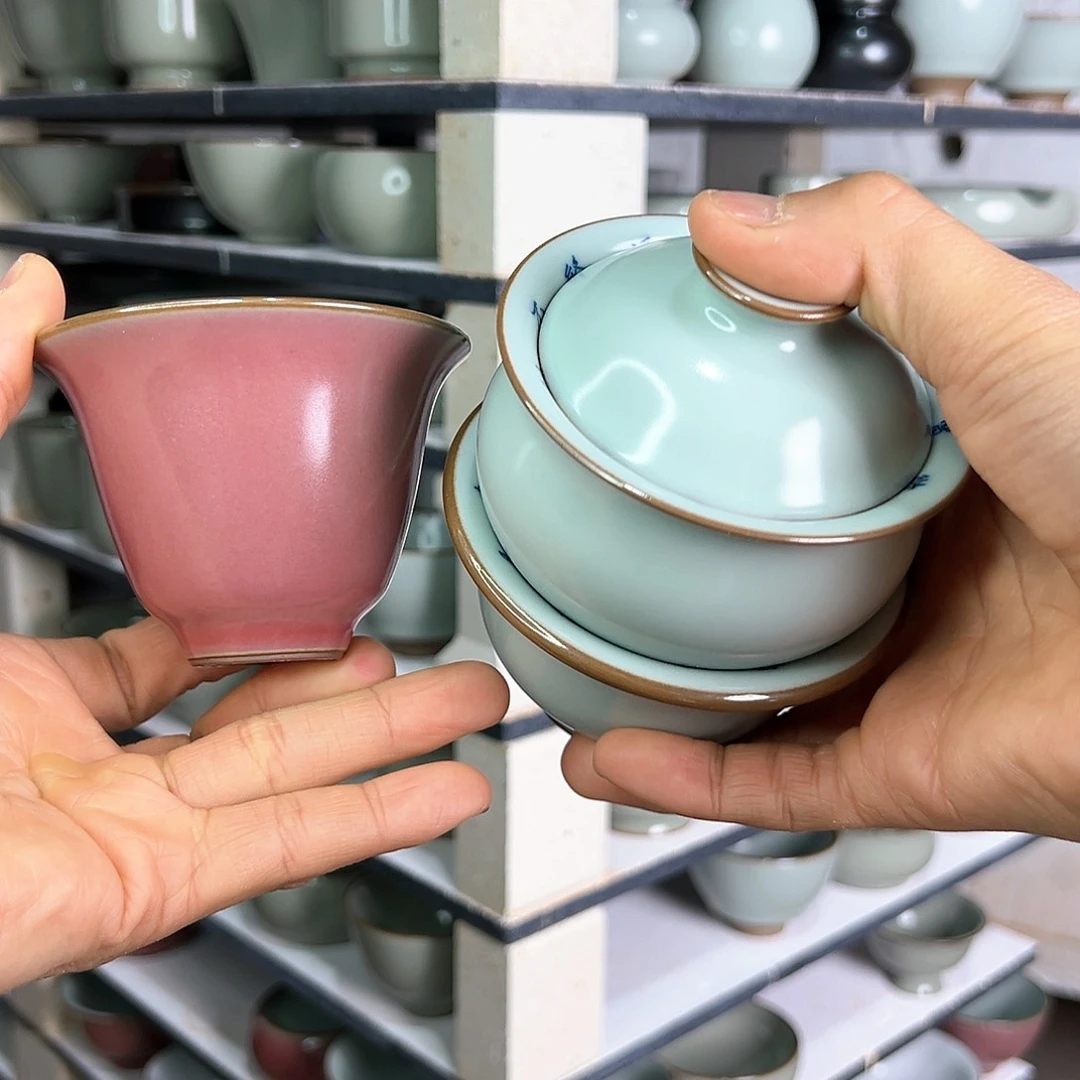 杯天**福杯杯杯杯诗文盖碗加单杯