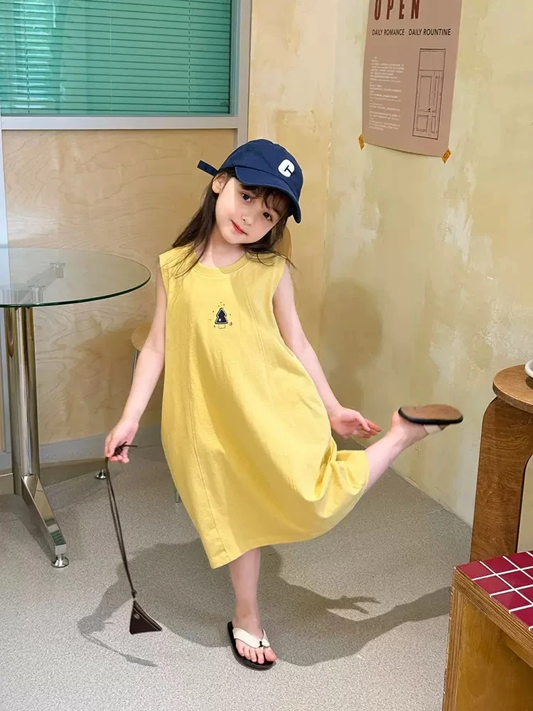 现货~浮力款~女童夏季洋气休闲连衣裙A5-865
