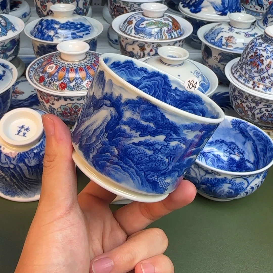彦祖纯手工手绘茶具164
