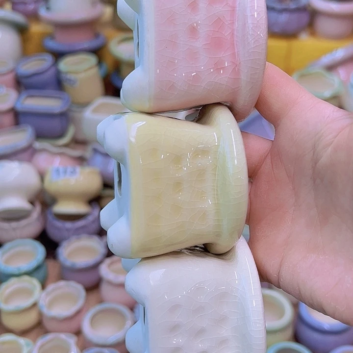 红陶陶瓷花盆当场满12包邮