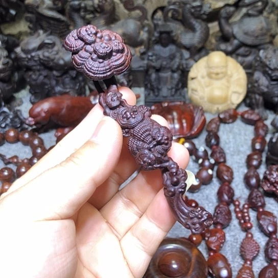 把件小叶紫檀灵芝