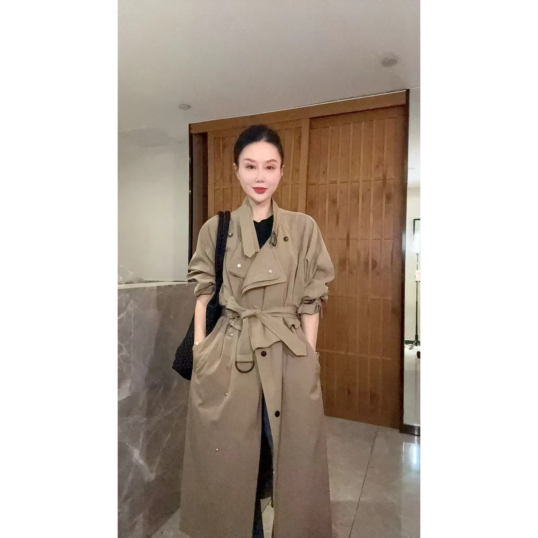 【那尚新品】秋装新款气质简约时尚风衣外套