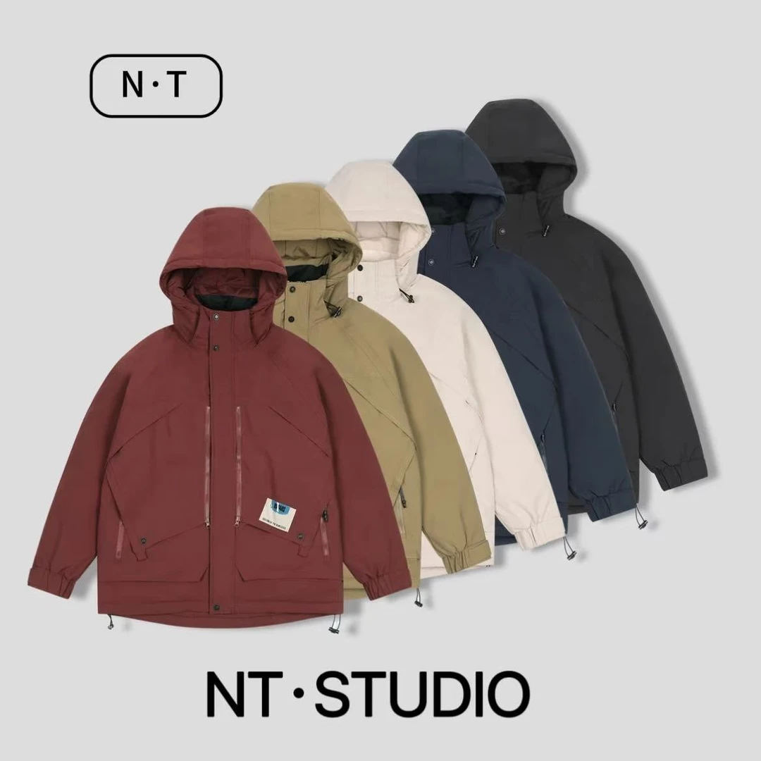 冬季百搭户外机能风防风保暖连帽羽绒服Y9926