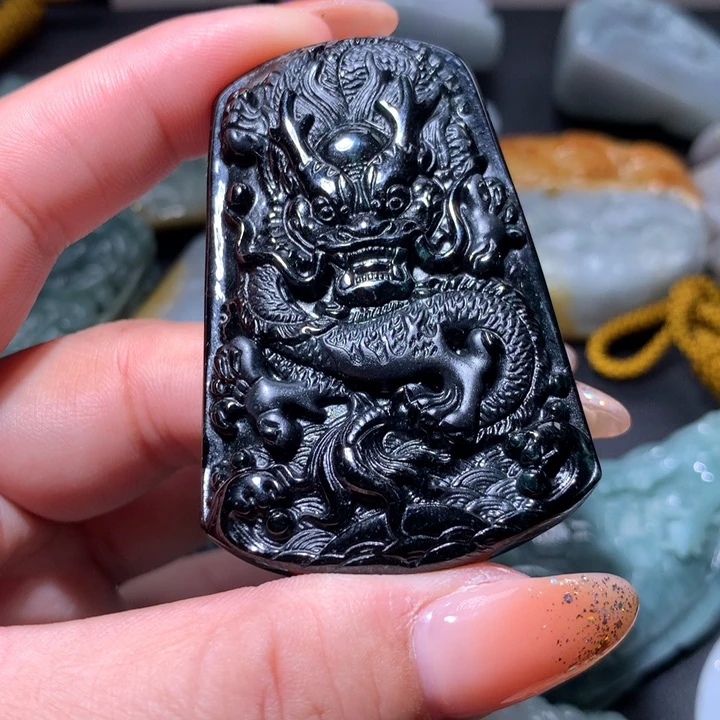 翡翠未镶嵌颈饰保真天然A货翡翠