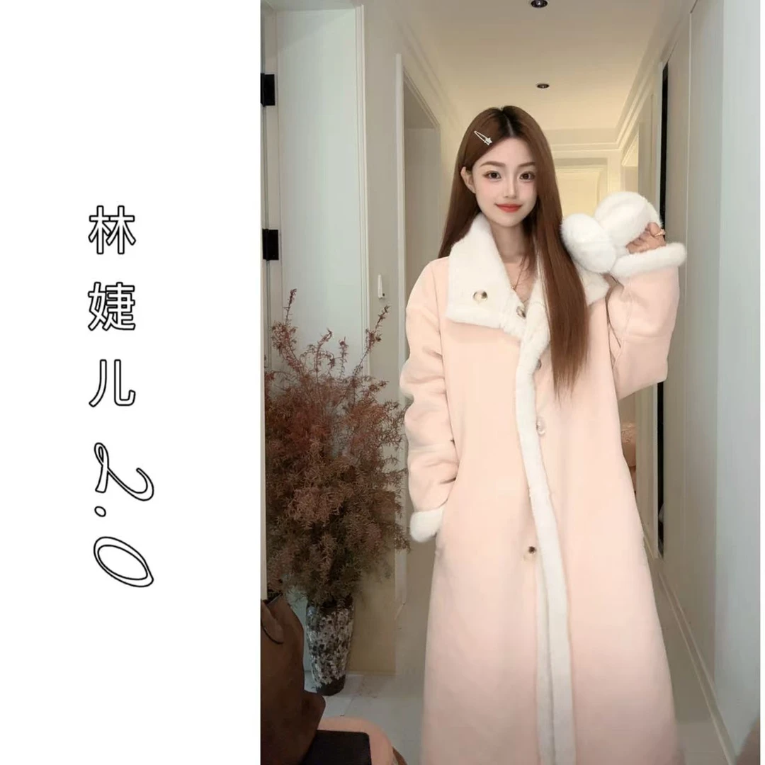 2025新款双面穿气质韩系女装外套加绒加厚时尚百搭