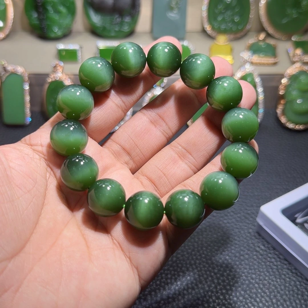 未镶嵌手链和田玉（碧玉）K**_