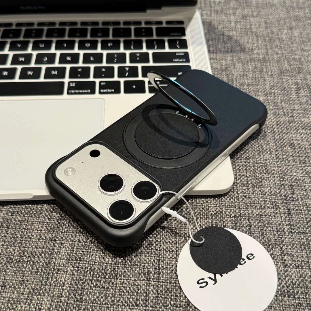 极简风磁吸支架适用iPhone17pro无边框手机壳苹果16华为P70小米15