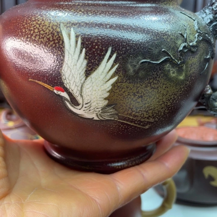 紫泥茶壶静****@松报春 柴烧 700 C C