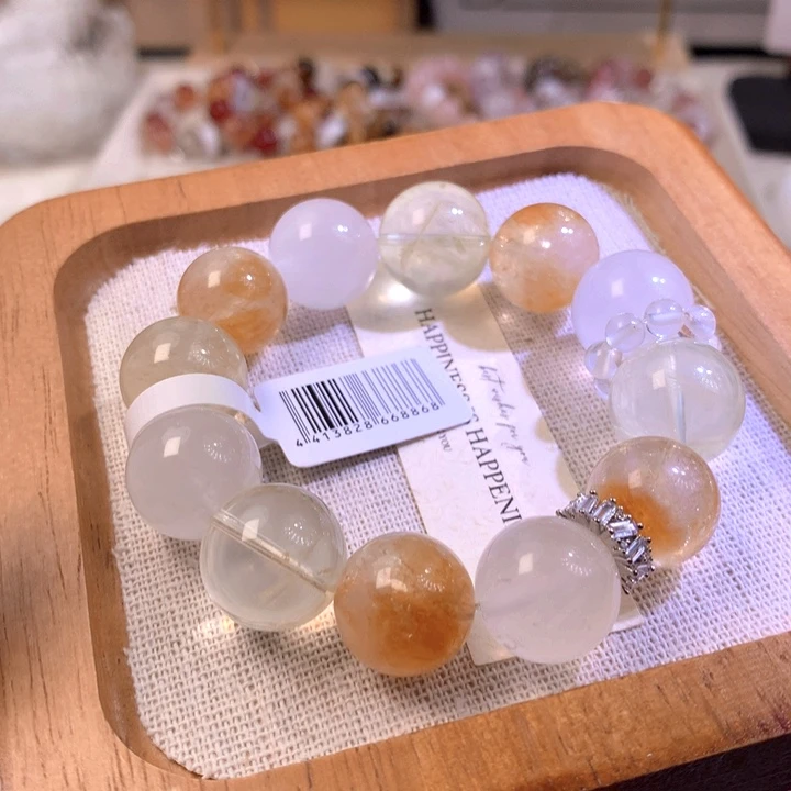 未镶嵌手链水晶天然水晶多宝diy