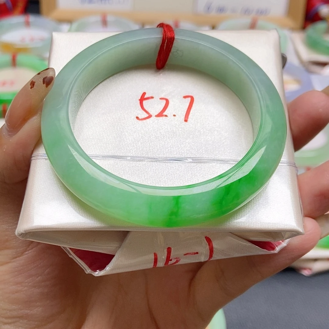 未镶嵌手镯翡翠6号 无包容 强推