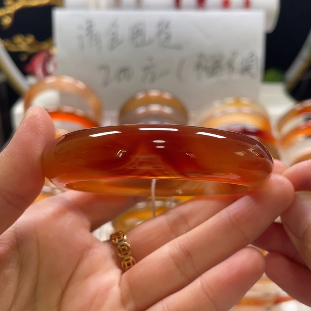 玛瑙/玉髓手镯未镶嵌后*