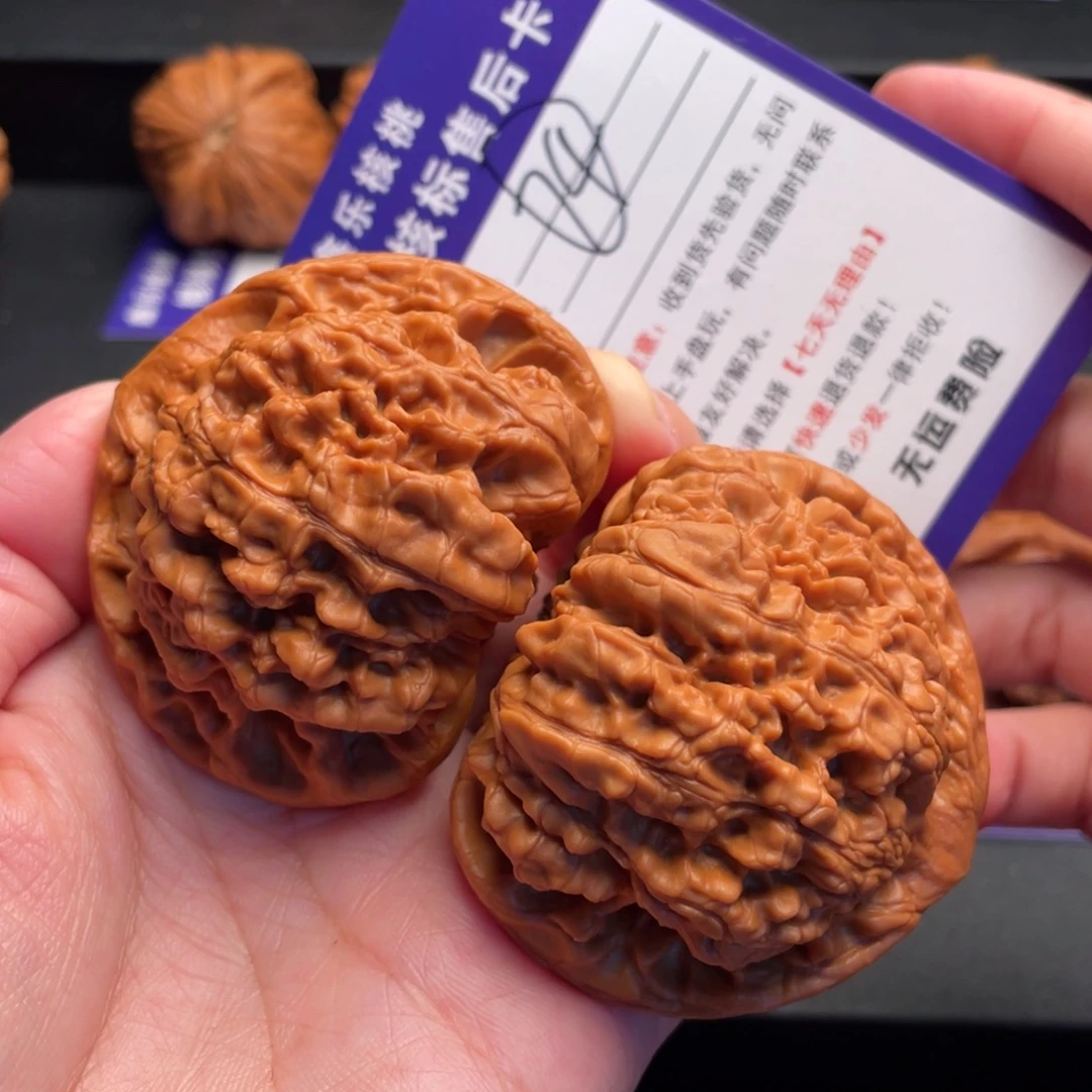 文玩核桃把件官帽55